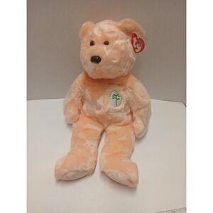 TY Beanie Buddy DEAREST Pink Bear 14 in Vintage Plush Stuffed Animal Toy